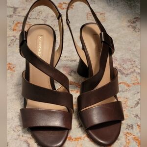 Antonio Melani brown Leather Heels